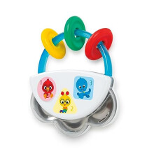 Baby Einstein Tiny Tamboerijn muzikaal speelgoed en rammelaar BPA-vrij om mee te nemen, leeftijd 3 maanden+
