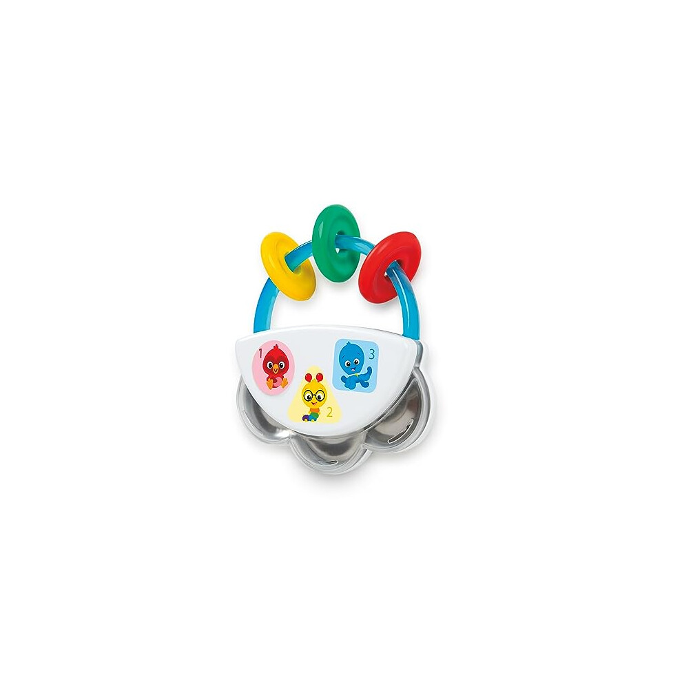 Baby Einstein Tiny Tambourine Musical Toy & Rattle, Bpa Free, Take Along, Age 3 Months+