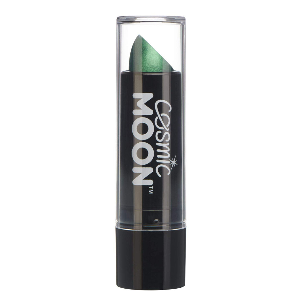 Smiffy's Green Cosmic Moon Metallic Lipstick, Single, 5G
