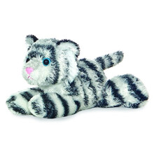 Aurora Mini Flopsie Shazam Peluche - Compagno Giocoso - Compagni Eterni - Bianco 20 cm