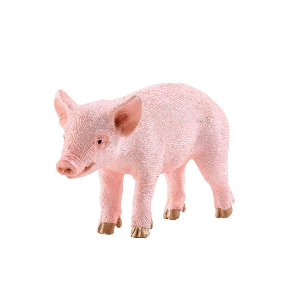 Schleich Farm World Piglet Standing Educational Figurine for Kids Ages 3-8, Pink