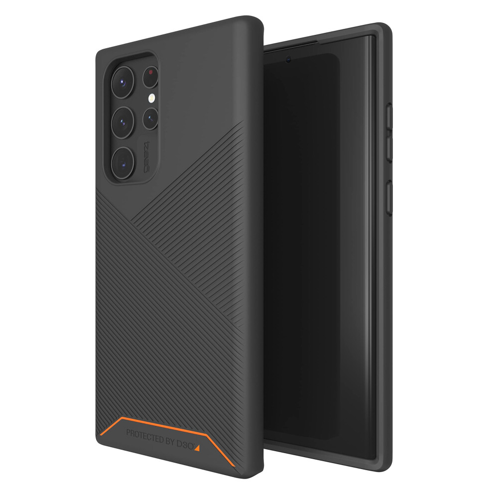 Gear 4 Zagg Denali D30 Custodia Protettiva Per Samsung Galaxy S22 Ultra, Custodia Rigida, Antiurto, Ricarica Wireless, Magsafe, (Nero)-image