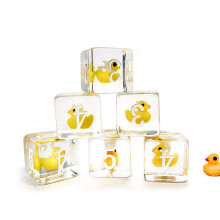 Bescon Gele Eend 6 Zijden Dobbelstenen Set 6 stuks Set in Bakstenen Doos 16MM Gele Eend D6 6 stuks