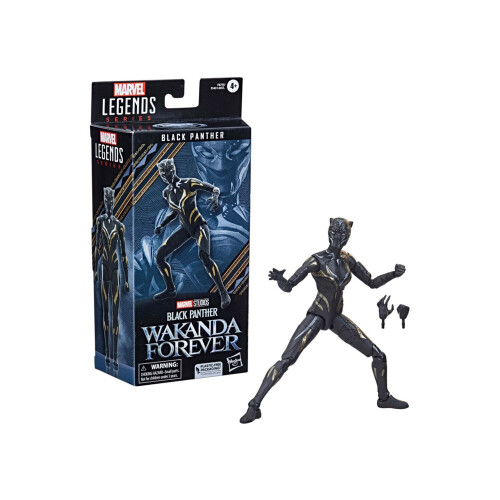 Black Panther Marvel Legends Series Μαύρος Πάνθηρας Wakanda Forever 6-Inch MCU Φιγούρα, 2 Αξεσουάρ 2
