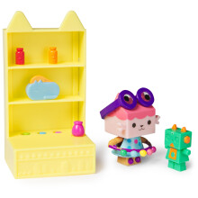 Gabby's Dollhouse, Celebration Series Baby Box Cat Bobble Figure with Dollhouse Furniture and Accessories, Kids Toys for Girls & Boys Ages 3 and Up