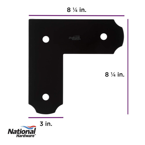 National Hardware N800-014 Διακοσμητική L Ζώνη Εξωτερικών Ενισχύσεων για Πέργκολες και Κήπους 2