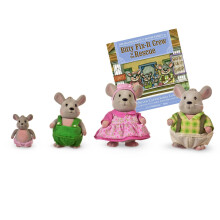 Lil Woodzeez - Animal Figurines - Mouse Toy - Collectible Figurines - Mouse Family - 3 Years + - Handydandy Mice Family