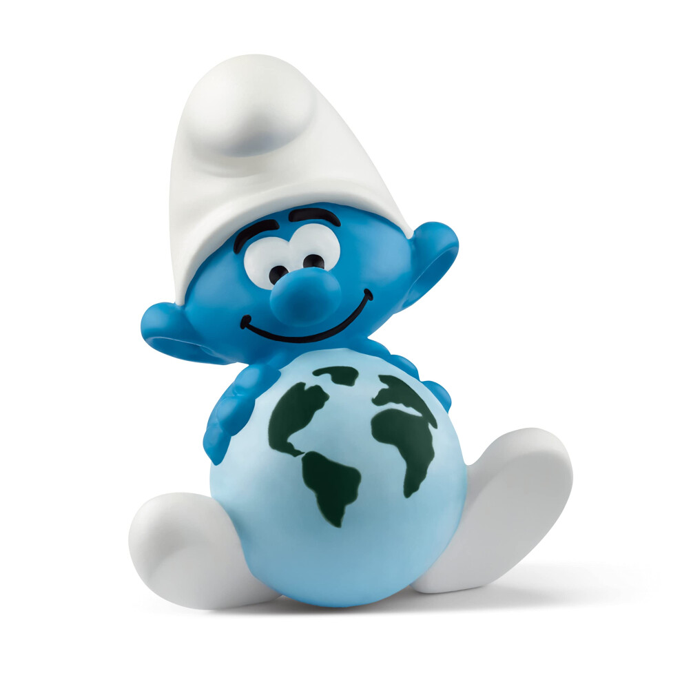 Schleich Smurfs, Collectible Retro Toys and Figurines for All Ages, Sustainability Smurf Figure