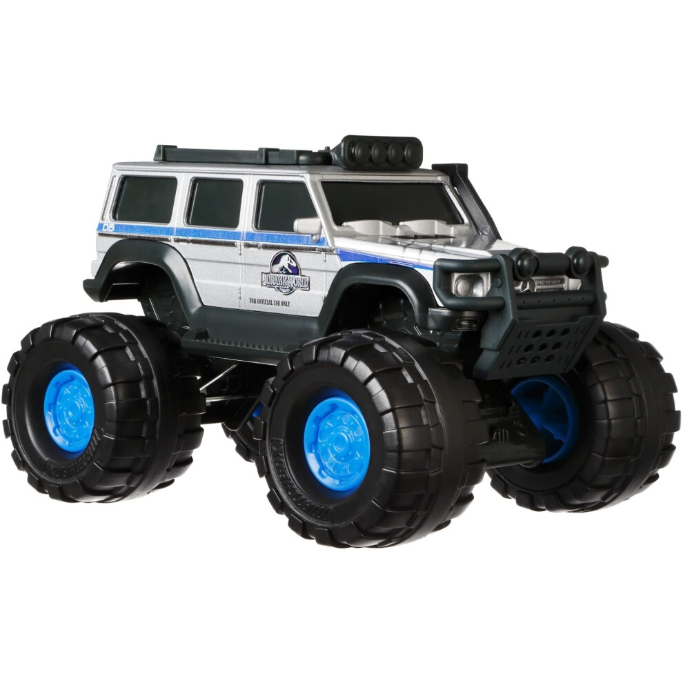 Matchbox Jurassic World Dominion 1:24 Scale Vehicle, 14 Mercedes-Benz G 550 Truck with Large Wheels, Collectible Toy Car