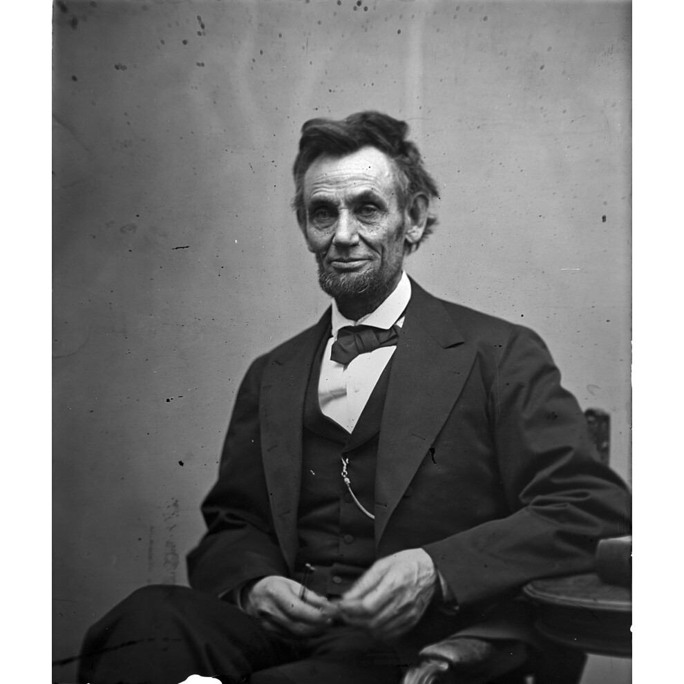 Frame a Patent Abraham Lincoln Photograph - Historical Artwork from 1865 - US President Portrait - (5" x 7") - Semi-Gloss