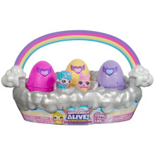 Hatchimals Alive Fruhlingskorb mit 6 Minifiguren, 3 selbstausbrutenden Eiern, lustiges Geschenk und Osterspielzeug, Kinderspielzeug fur Madchen u