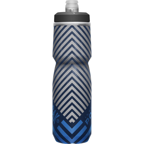 CamelBak CamelBak Podium Chill Αδιάβροχο Μπουκάλι Νερού Ποδηλάτου - Εύκολο Σφίξιμο - 24oz, Navy Stripe 1