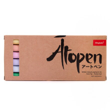 Dingbats* Notebooks Atopen Dual Tip Pen Set – Pastell-Set – 6er-Pack Fineliner/Pinselstifte für Kalligraphie und Kunstzeichnungen