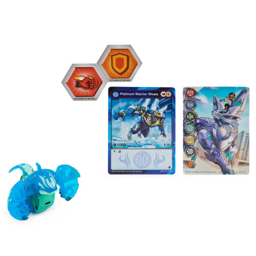 Bakugan Bakugan Evolutions 2022 Platinum Series Die-cast Aquos Warrior Whale 1
