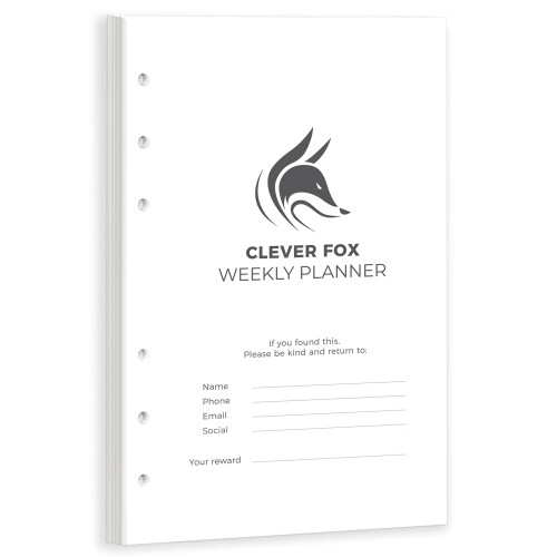 Clever Fox Επαναφορές Ημερολογίου Εβδομάδας - Σετ 12 Μηνών για Οργάνωση Χρόνου