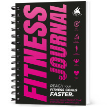 Clever Fox Fitness Journal - Workout Log Book, Daily Planner for Men & Women, Spiral-Bound, A5