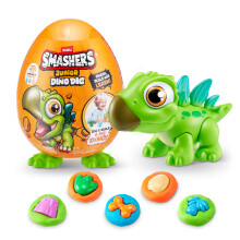 Smashers Junior Dino Dig Small Egg (Stegasaurus) de ZURU 12+ Sorpresas Compuestos Molde Dinosaurio Juguetes preescolares Construir Juego sensoria