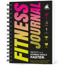 Clever Fox Fitness Journal - Workout Log Book, Daily Planner for Men & Women, A5, Spiral-Bound, Laminated, Thick Pages