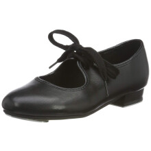 Roch Valley Womens Low Heel Pu Tap Shoes, Black, 35 UK