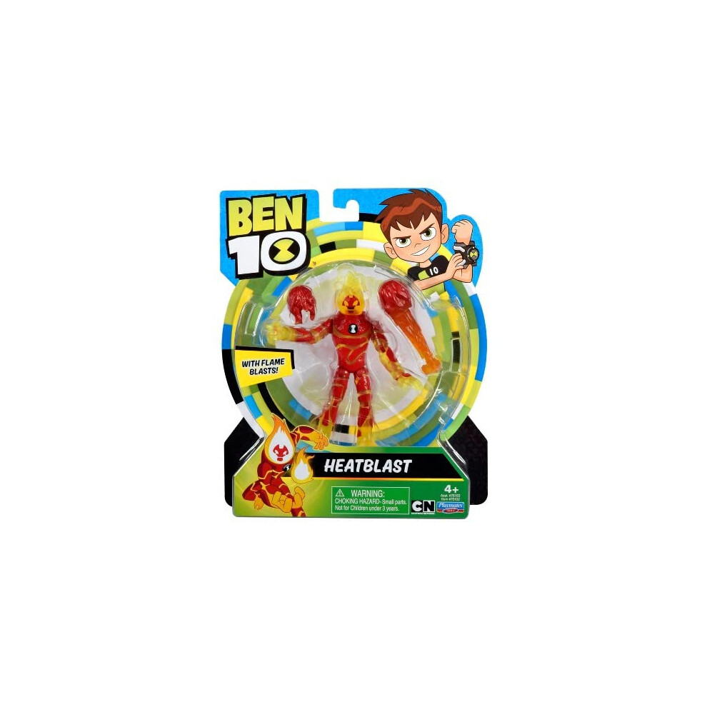 Ben 10 Heatblast Action Figure with Flame Blasts!