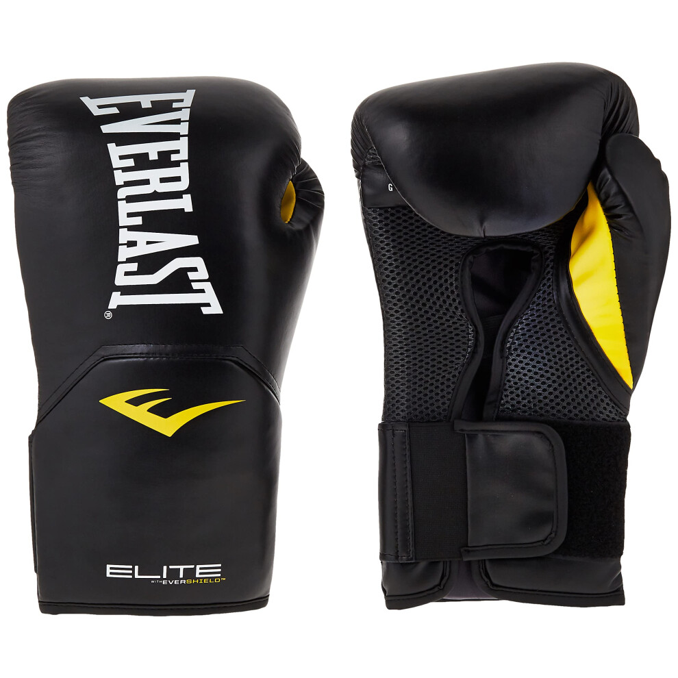 Everlast Elite Pro Style Training Gloves, Black, 12 oz