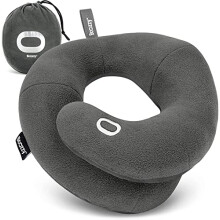 BCOZZY Neck Pillow for Travel Provides Double Support to The Head, Neck, and Chin in Any Sleeping Position on Flights, Car, and at Home, Comfortable
