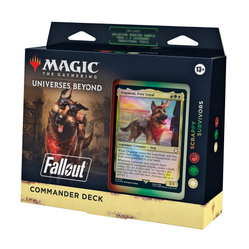 Magic: The Gathering Fallout Commander Deck - Schrottüberlebende (100-Karten Deck, 2-Karten Collector Booster Probe)