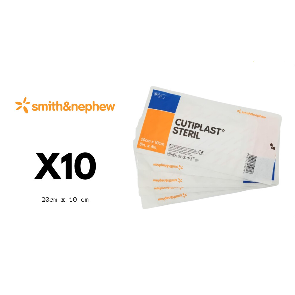 Smith&Nephew Cutiplast Steril 20Cm X 10Cm Pack Of 10 - Ref: 66001475