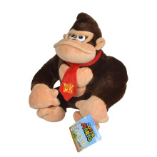 Simba - Plush Donkey Kong 30 cm, Super Mario, Soft and Comfortable Material, 100% Original, Suitable for All Ages (109231531)
