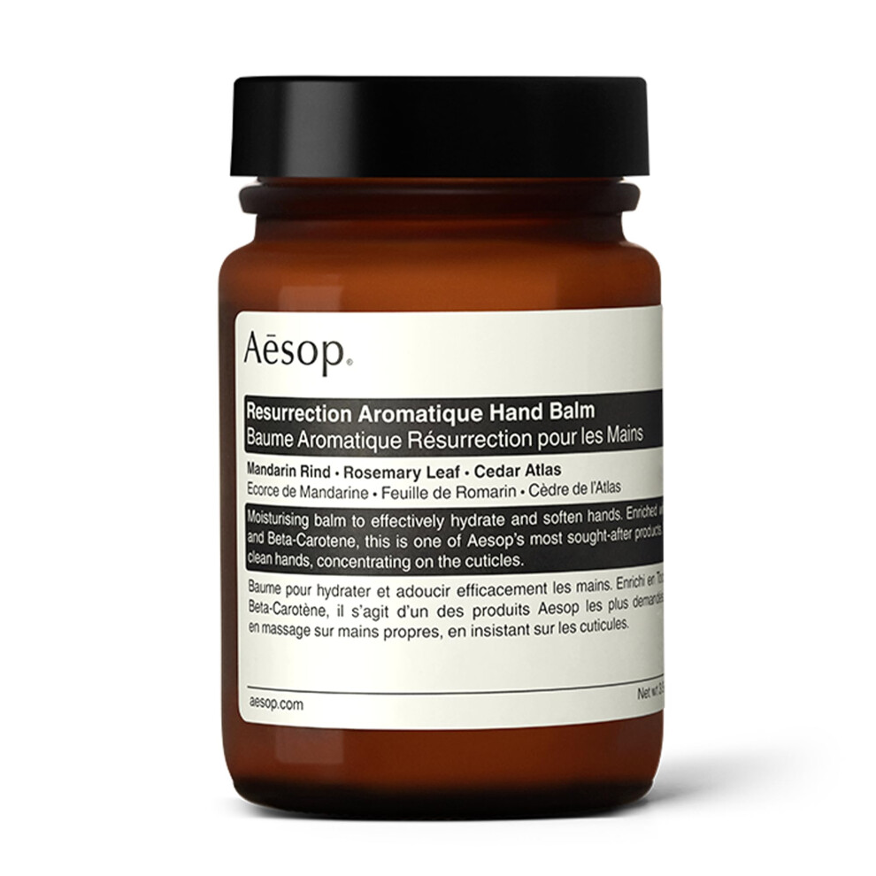 Aesop Resurrection Aromatique Hand Balm | 4 Fl Oz/120 mL | Paraben, Cruelty-free & Vegan