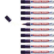 edding 8280 Securitas UV-marker - kleurloos-10 stiften -ronde punt 1,5-3 mm - zwartlichtmarker - onzichtbare markeringen op bijna elk materiaal onzic