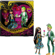 Monster High Howliday Love Edition Dolls Cleo de Nile y Deuce Gorgon Collector 2-Pack con accesorios de San Valentn y envases exhibibles