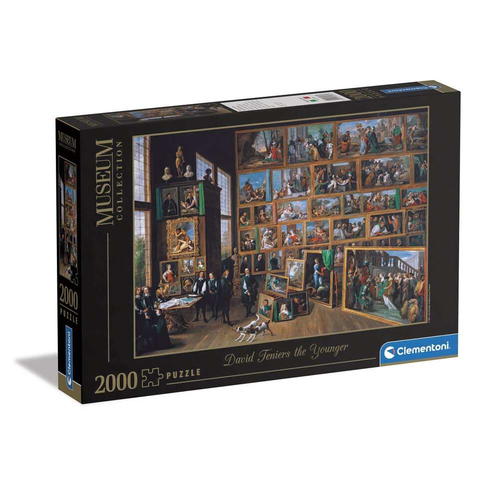 Clementoni - Museum Collection-Teniers, Archduke Leopold Wilhelm-2000 Adult Pieces, Art, Puzzle Paintings, Famous Paintings, Made in Italy, Multicolo