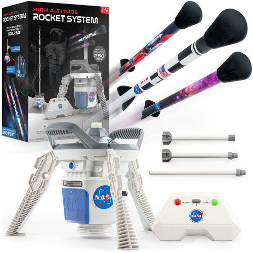 NASA Air Rocket Launcher Kit - Launch Model Rockets Up to 250 Feet with ...