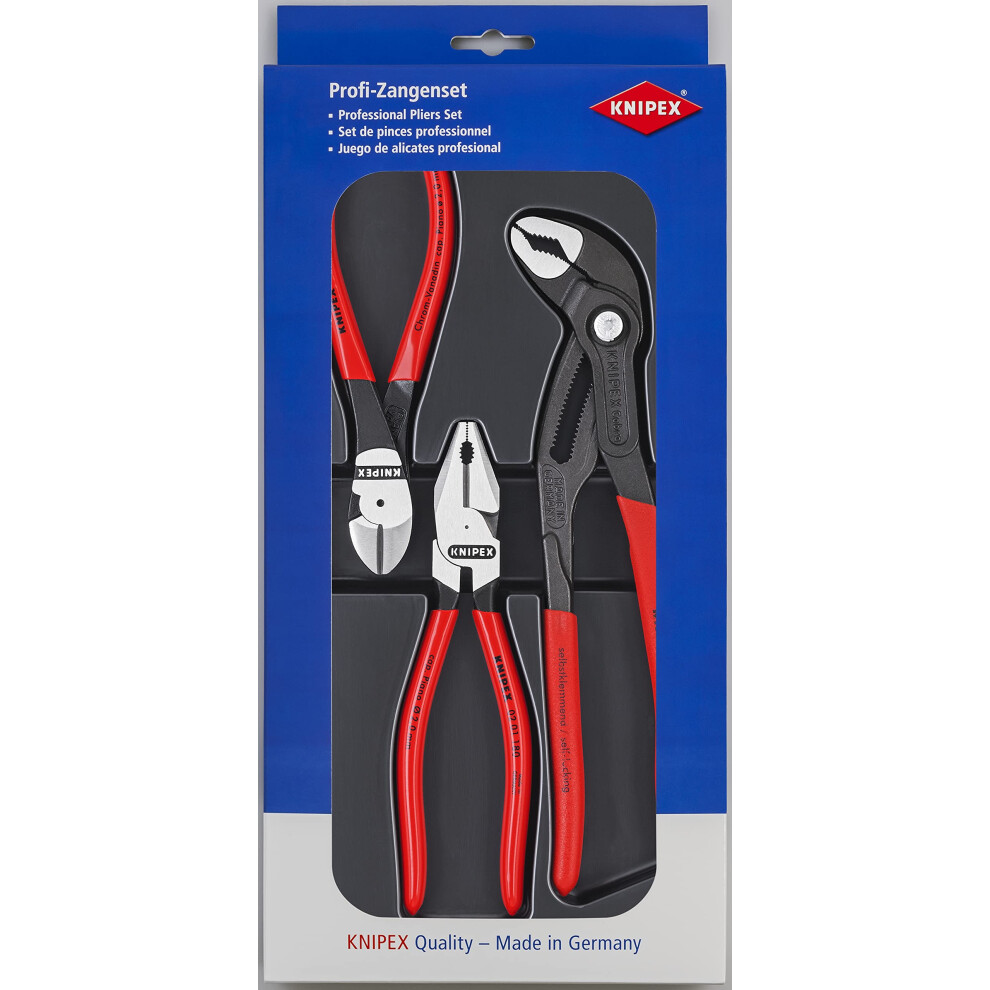 KNIPEX Tools - 3 Piece High Lev. Combination, Diagonal, Cobra Set (2010)