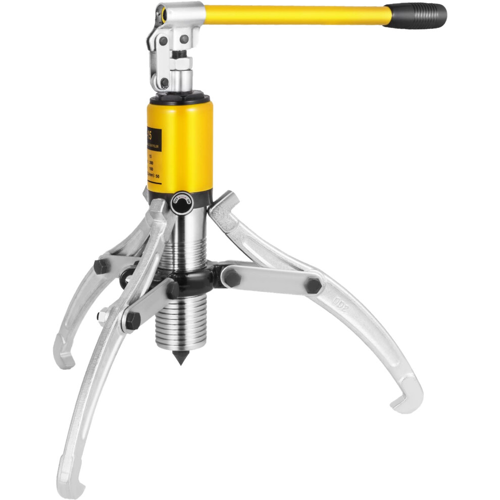 VEVOR Hydraulic Gear Puller, 15 Ton Max. Capacity Hydraulic Puller, 2 or 3 Jaws Bearing Hub Separator, 3.9"- 11.8" Hydraulic Puller Separator Tool fo