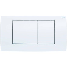 geberit 115899KJ1 Twinline control Plate for 2 Quantity rinsing, White