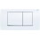 Geberit geberit 115899KJ1 Twinline control Plate for 2 Quantity rinsing, White 1