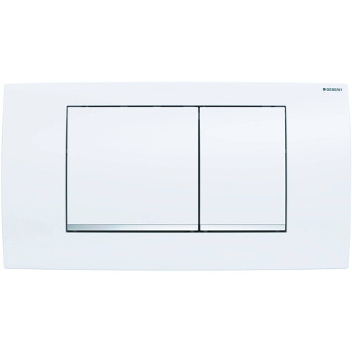 Geberit geberit 115899KJ1 Twinline control Plate for 2 Quantity rinsing, White