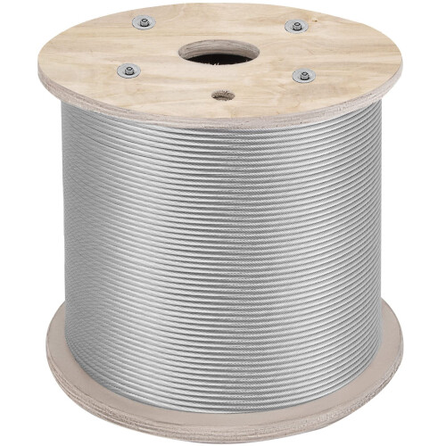 HONYTA Stainless Steel Cable Railing 3/16" X 500Ft,Wire Rope 304
