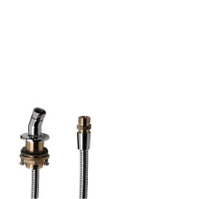 Hansgrohe Rim-mounted Bath Shower Head Holder with Hose Guide and Hose 2 m Chrome 28307000