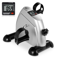 himaly Mini Exercise Bike Portable Home Pedal Exerciser gym Fitness Leg Arm Training Adjustable Resistance with LcD Display for Women and Men