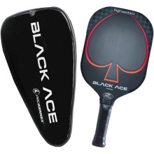 Preenknex Black Ace Pro - Pickleball Paddle z Toray 700 Fibre Fibre Twarz - Comfort Pro Grip - Usapa zatwierdzony