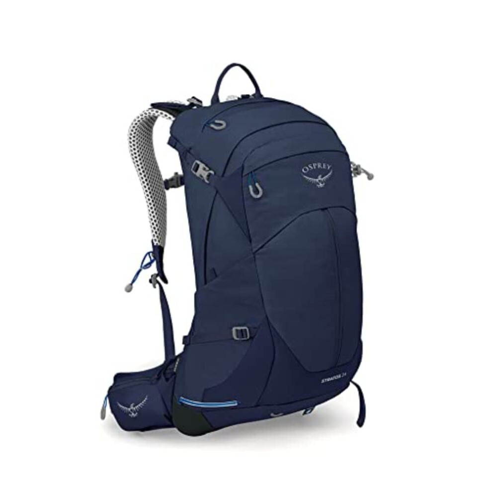 Osprey Stratos 24L Mens Hiking Backpack, cetacean Blue, One Size