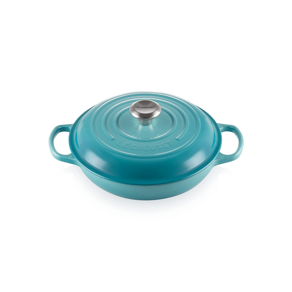 Le Creuset Enameled Cast Iron Signature Braiser, 2.25 qt., Caribbean