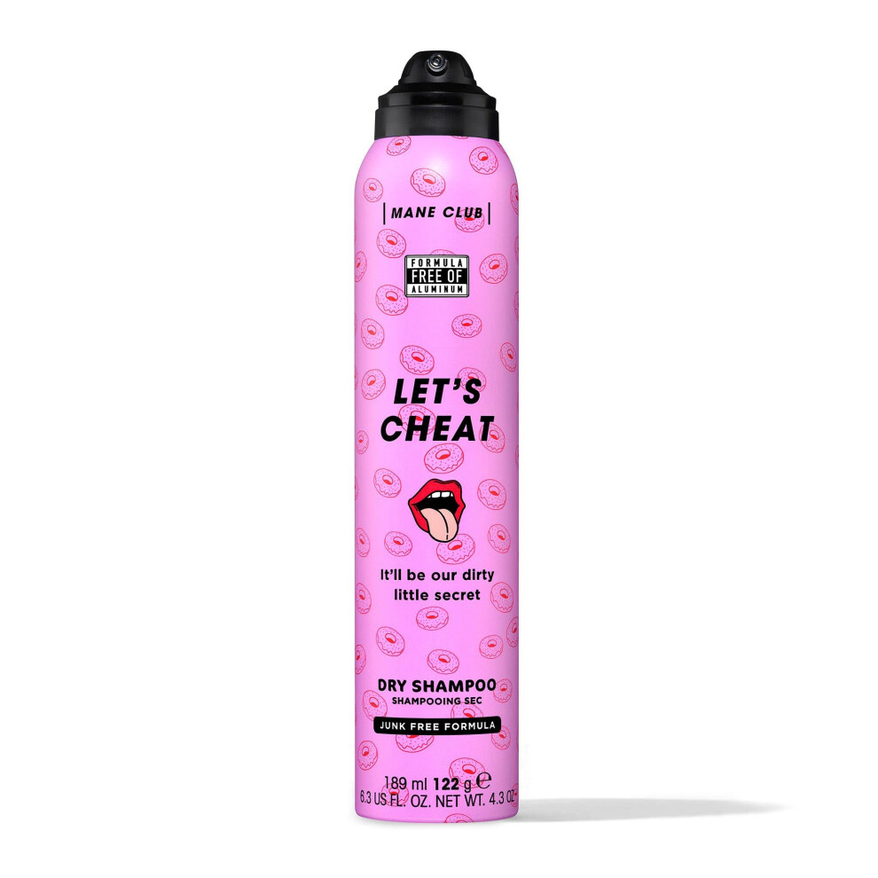 MANE CLUB Let's Cheat Dry Shampoo, cruelty free, vegan, no sulfates or parabens, 4.3 Oz