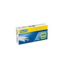 Agrafes padrão 23/6 - RAPID - Galvanizado - Altura 6mm - Lote de 1000 peças