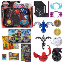 Bakugan Battle 5-Pack, Special Attack Dragonoid, Ventri, Bruiser, Octogan, Trox; Customizable, Spinning Action Figures, Kids Toys for Boys and Girls