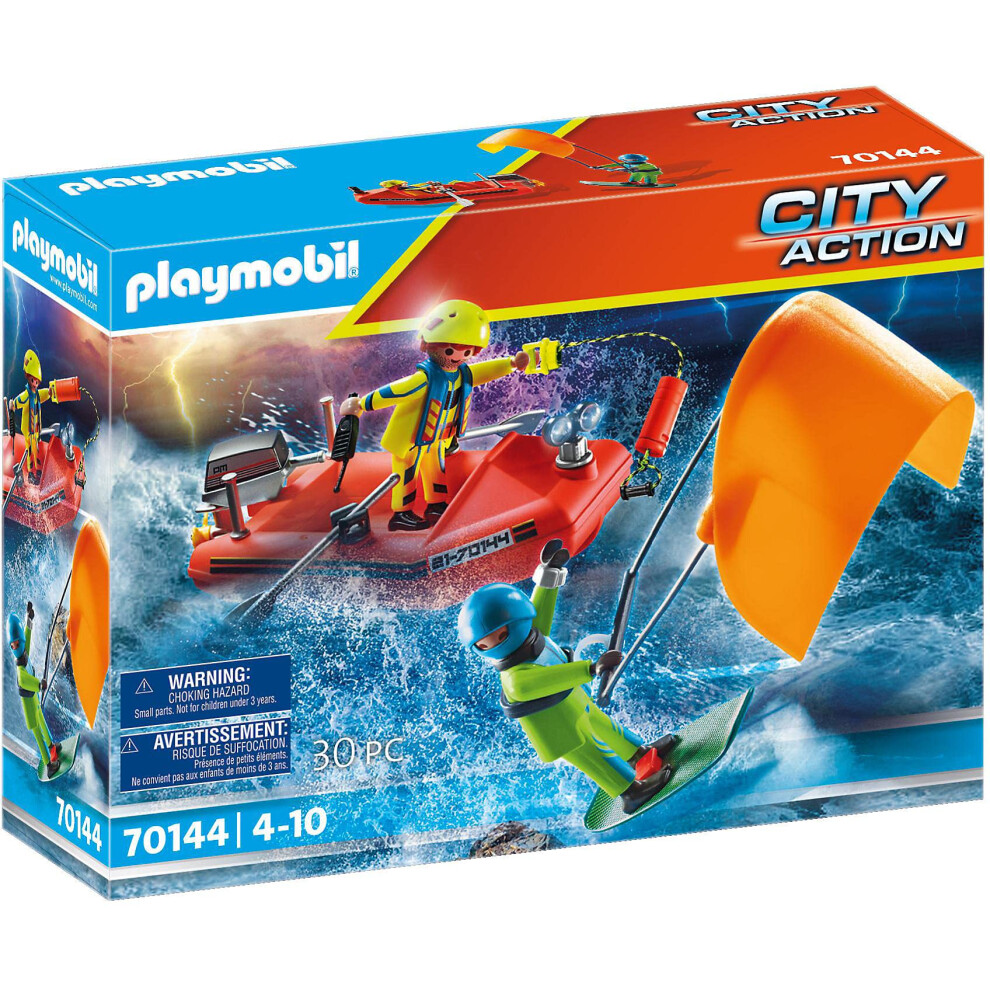 Playmobil Kitesurfer Rescue with Speedboat