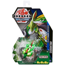 Bakugan Evolutions Sharktar (groen) Platinum Series True Metal 2 BakuCores en karakterkaart Kinderspeelgoed voor jongens vanaf 6 jaar